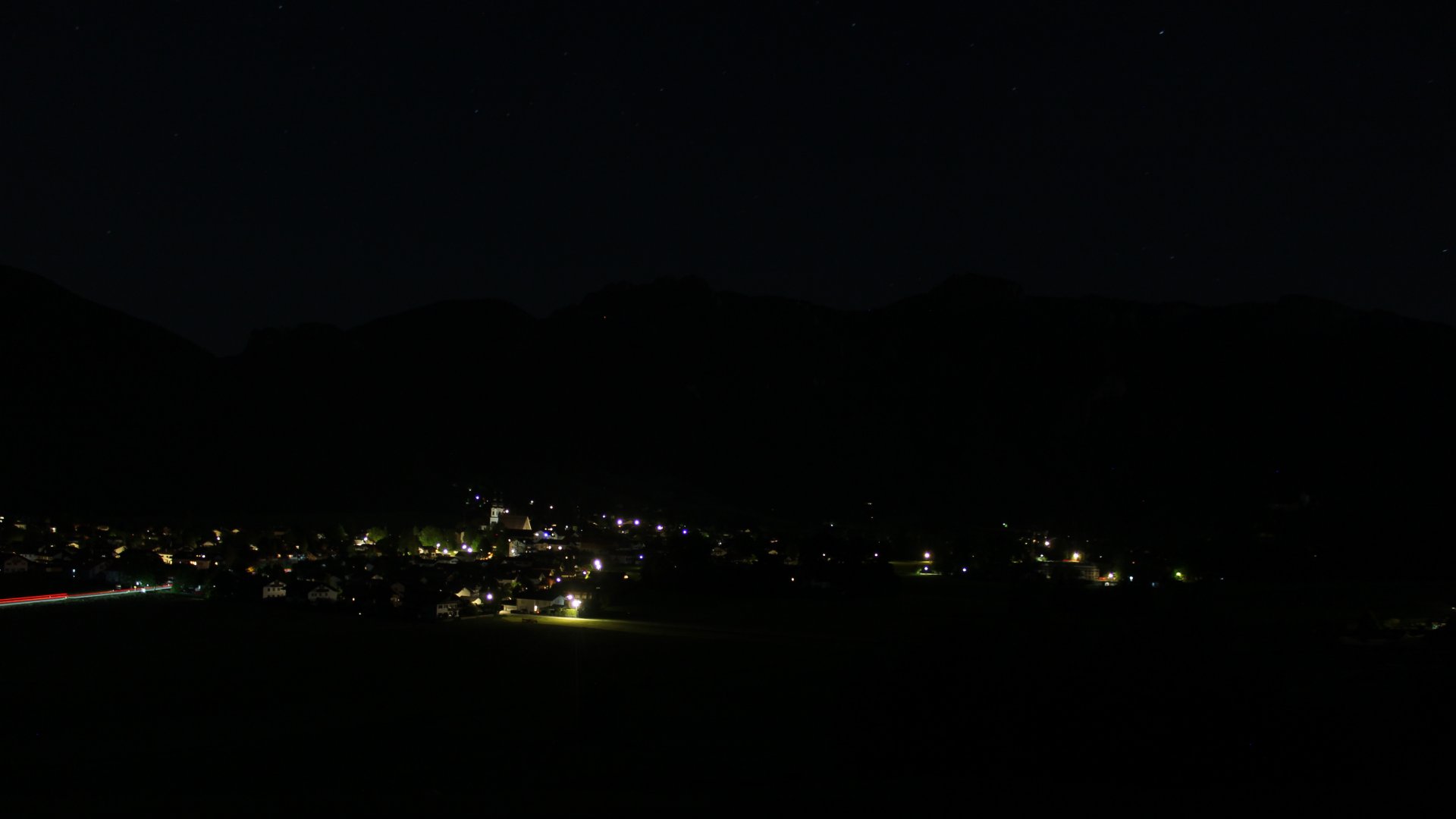 Aschau/Fellerer - Blick über Aschau zur Kampenwand