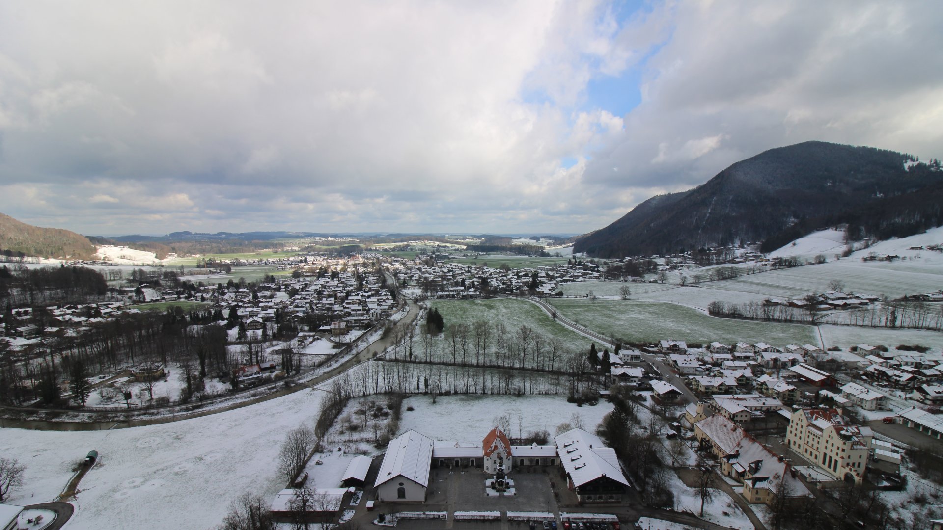 Schloss Hohenaschau - Blick nach Norden über Aschau