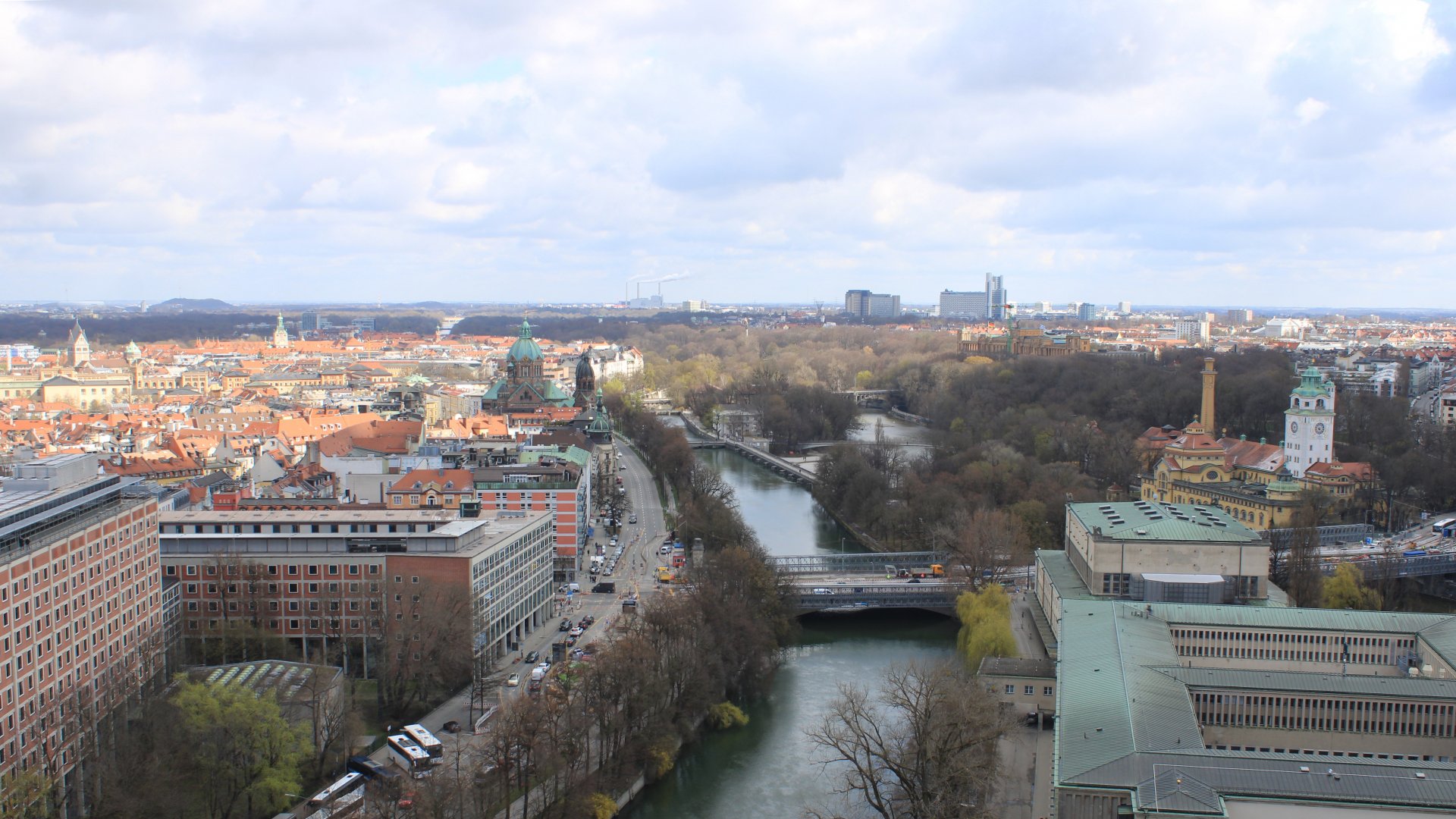 Deutsches Museum/Turm-Blick nach Nordosten