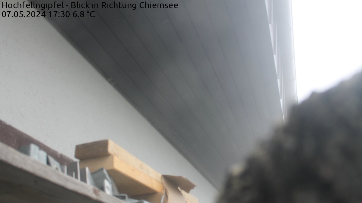 Live-Webcam am Hochfelln  Blick auf den Chiemsee nach Nordwesten