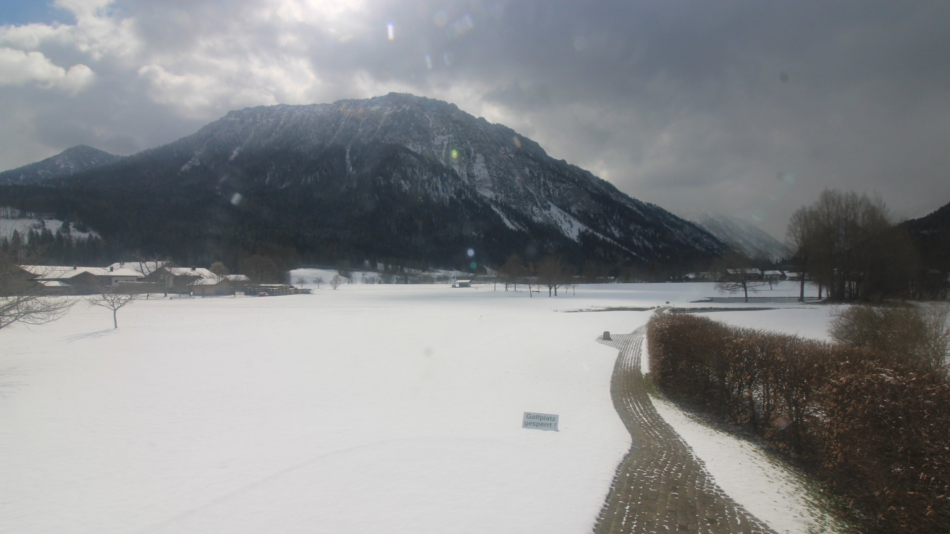 Ruhpolding-Blick über Golfplatz zum Rauschberg