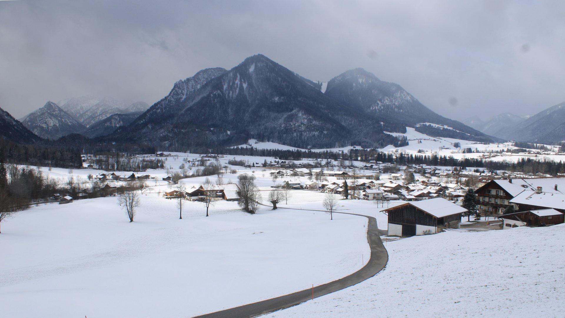 Ruhpolding/Zell-Blick nach Südwesten über Ruhpolding