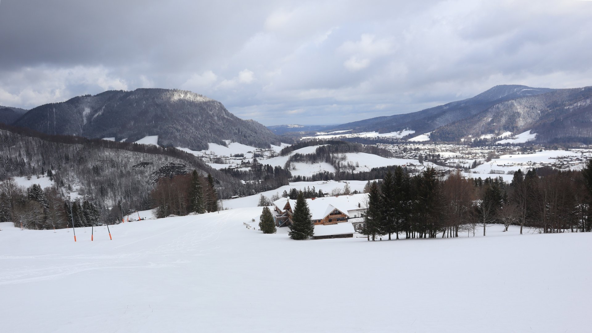 Unternberg/Ruhpolding-Blick nach Norden ins Trauntal