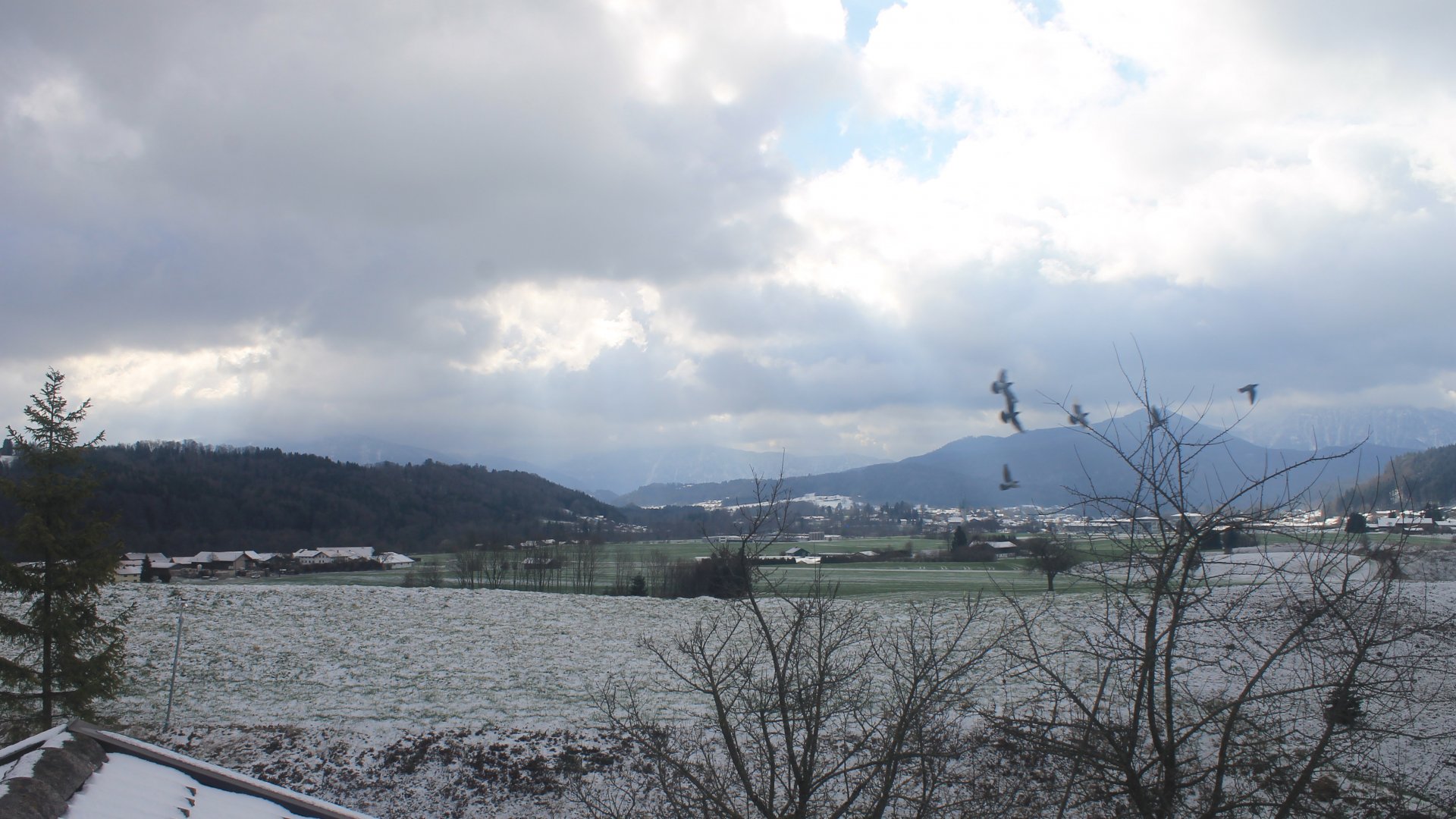 Vachendorf/Wimpasing-Blick nach Südosten Richtung Siegsdorf